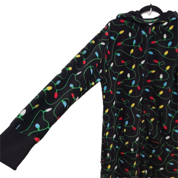Tipsy Elves Christmas Lights Jumpsuit Holiday Christmas Comfy Size Large - Picture 4 of 11